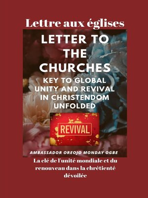 cover image of Lettre aux églises  La clé de l'unité mondiale et du renouveau dans la chrétienté dévoilée